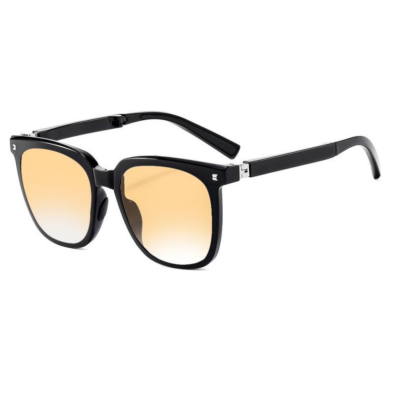 Women s Foldable UV Protection Polarized Sunglasses - New 2026 Trendy Large Frame for Round Faces Non-Polarized