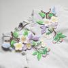 Bunter Kleiner Floral Gestickter Aufnäher, Chinesischer Stil, Aufbügelbare DIY Kleidung Dekoration
