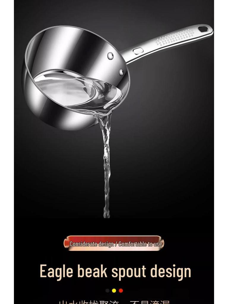 304 Stainless Steel Non-slip Water Ladle – Thickened Large Water Scooping Spoon for Kitchen Use
