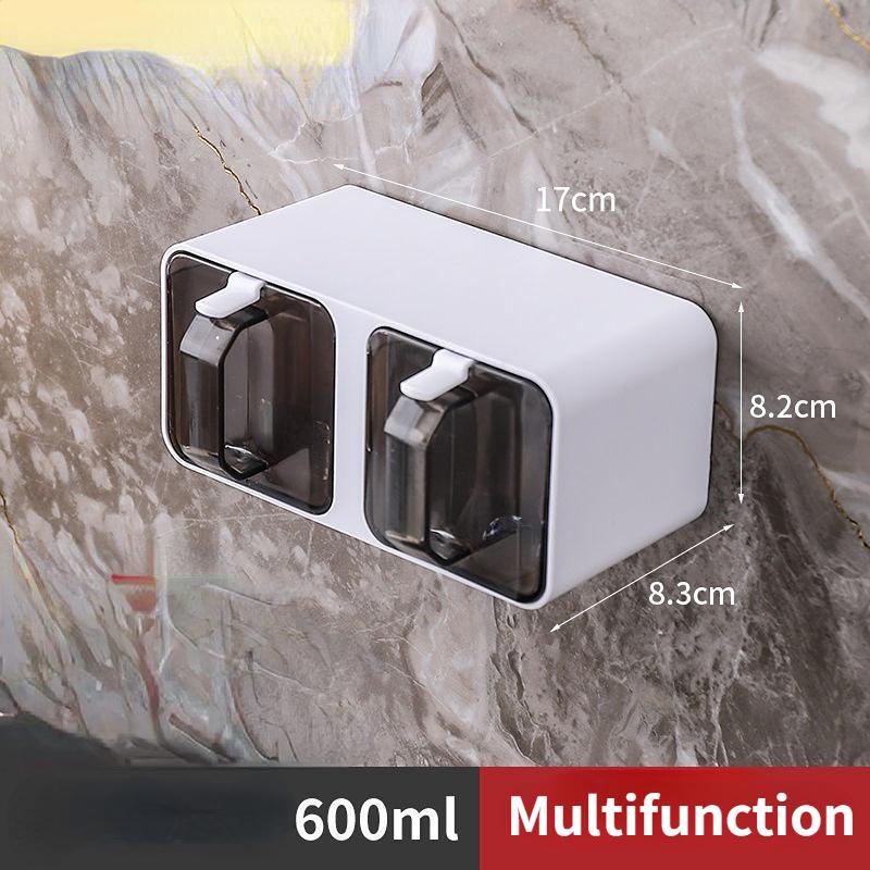 An der Wand montierte Gewürzbox Salz- und Pfeffergewürzregal Vorratsbehälter Pfefferglas Gewürztopf Kombinationsboxen Set Organizer