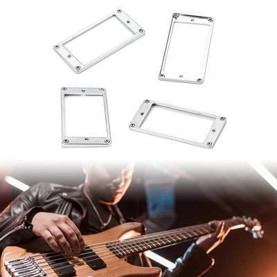 Elektrische Gitarren-Tonabnehmer-Bodenrahmen Metall-Tonabnehmer-Montage-Dekorationsring Flacher Boden Humbucker-Tonabnehmer-Montagering