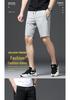 Men's Summer Cotton Knit Bermuda Shorts: Teen Sports Pants with Elastic Waistband for Beach & Casual Wear