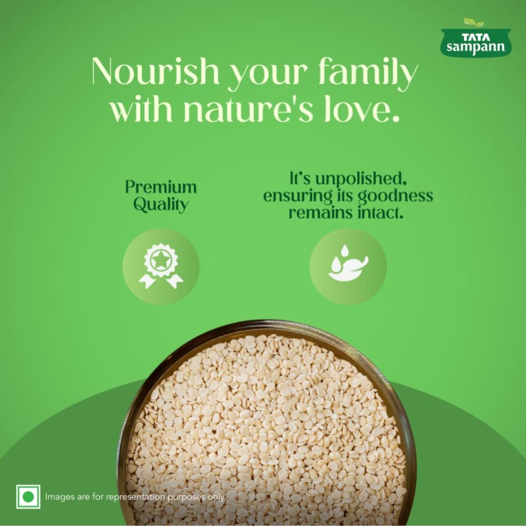 TATA Sampann Unpolished Urad Dal Split 500 G Premium Quality Chef Recommended For Soups And Salads