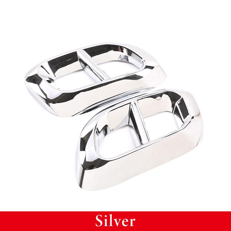 2Pcs ABS Car Exhaust Muffler Tail Throat PipeTrim Cover Frame For Mercedes Benz GLE 350 GLE 450 GLC GLS W167 X253