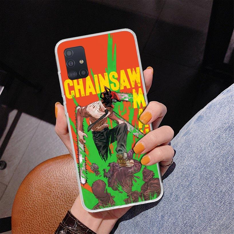 

Anime Chainsaw Phone Case For Samsung Galaxy A52 A32 A22 A12 A51 A31 A50S A30S A20S A10S Note 20 Ultra 10 Plus S10 A72 A71 Galax Samsung A22 4G