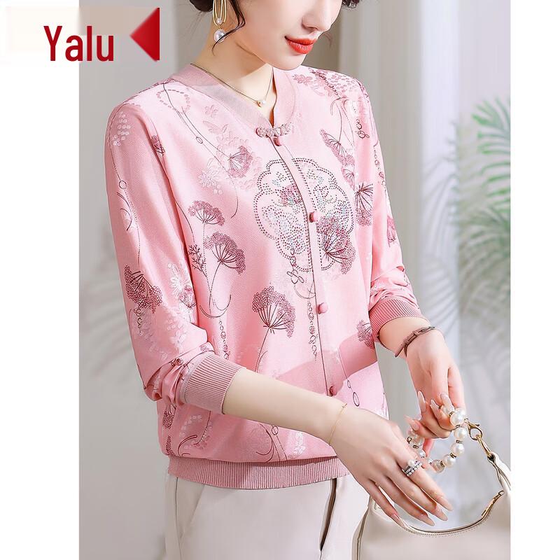 

Yalu Женский модный вязаный топ для среднего возраста XL