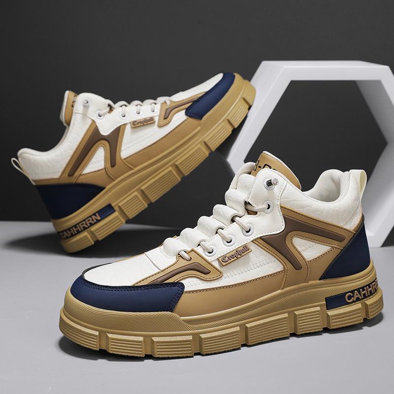 Men's shoes new Martin boots autumn and winter shoes outdoor non-slip and wear-resistant tooling boots heightening casual versatile trendy shoes