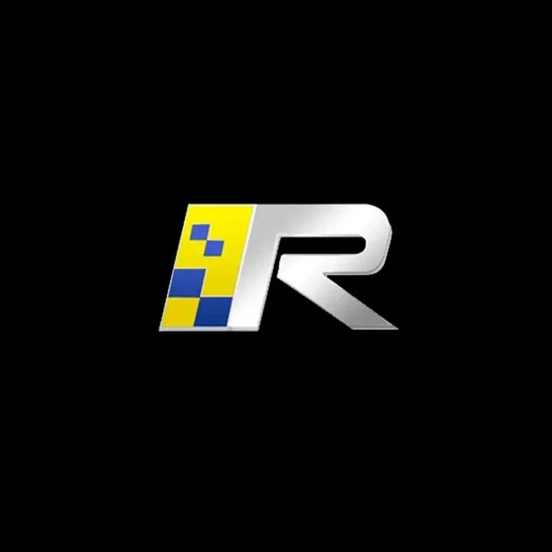 2Pcs LED R Design Logo Emblem Car Door Welcome Lights Laser Projector Lamp for Volvo XC40 XC90 XC60 S90 S60 S80 S80L V40 V90 V60
