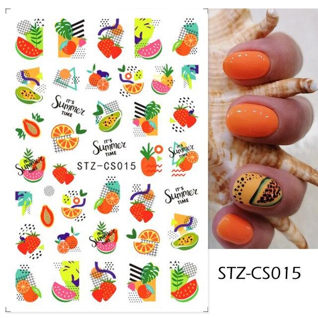 Linie abstractă Autocolante de unghii DIY pentru femei Fete Decoratiuni de artă pentru unghii Rose Gold Spring Slidere 3D pentru manichiură Autocolante