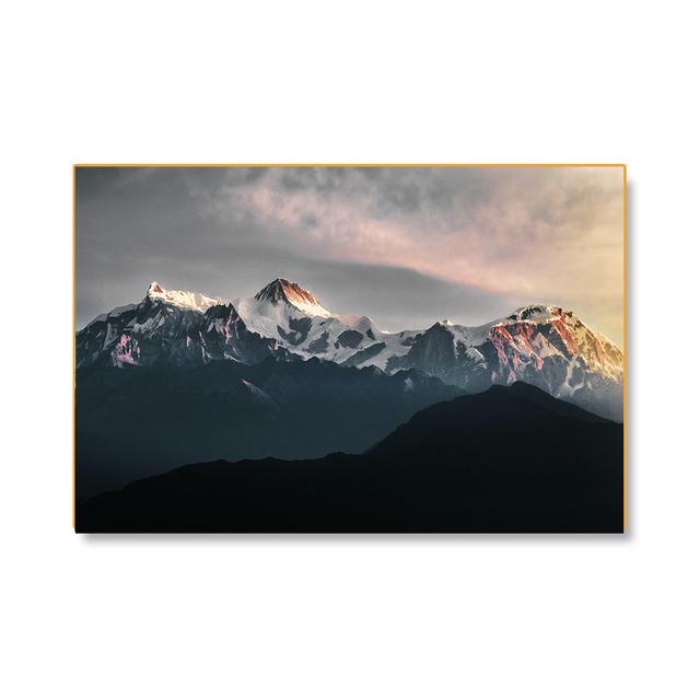 Mount Fuji Snow Mountain Posters and Prints Black and White Nature Landscape Canvas Painting Wall Art Pictures Home Decoration
