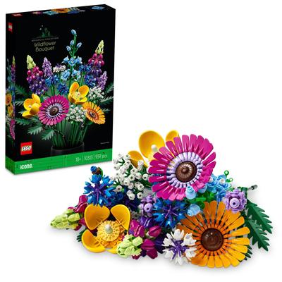 LEGO Botanical Wildflower Bouquet Toy - Birthday Gift, Mother's Day, Father's Day, Gift for Men and Women, Flower Bouquet, Artificial Flowers, Decorat