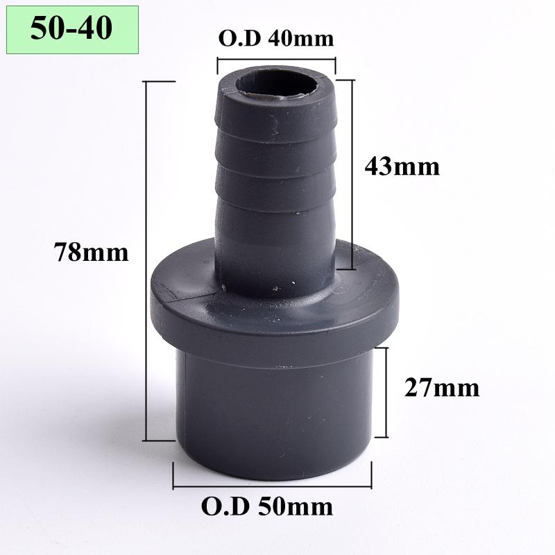 

OD 32/40/50/63-14/20/30/40/50/60 мм большой размер UPVC пагода соединитель садовый ирригационный шланг мягкий шланг адаптер соединительные аксессуары 1pc