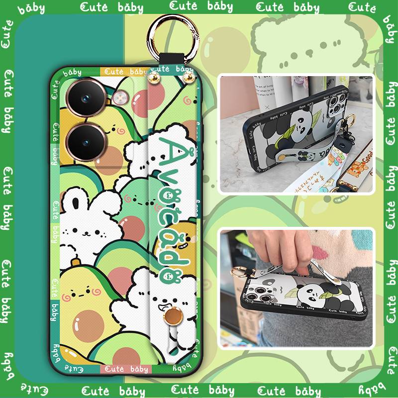 Shockproof Silicone Phone Case For Realme P3 Ultra 5G Anti-dust Protective Kickstand Cute Soft Case Anti-knock Ring