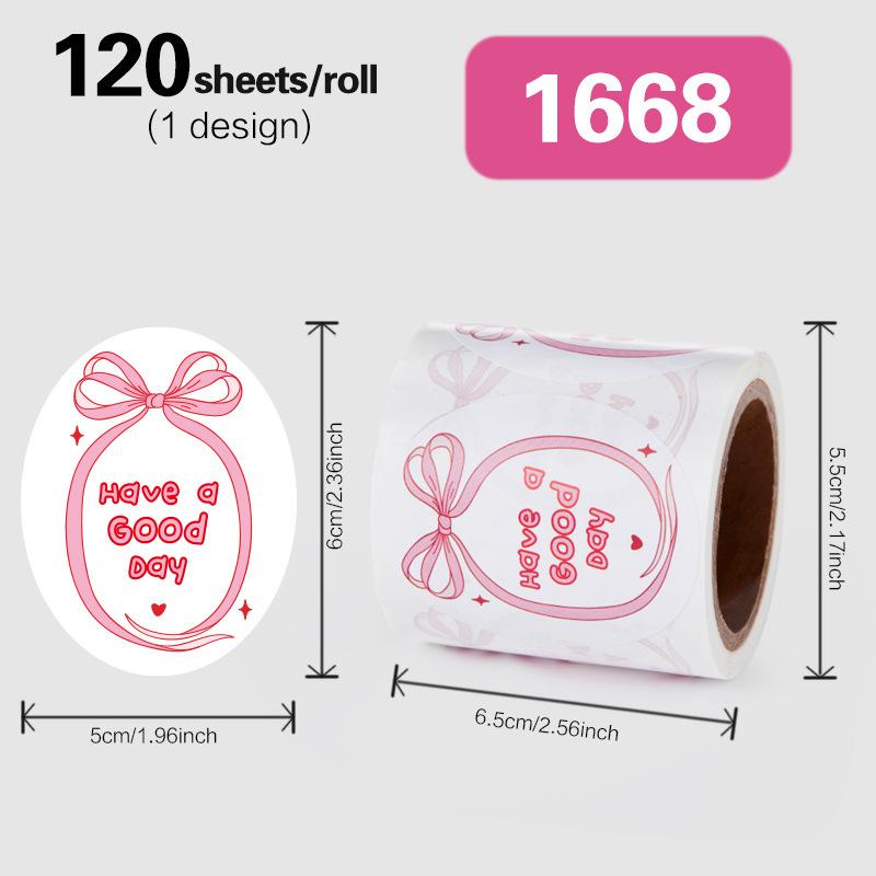 120Pcs Thank You Hava A Good Day! Sticker For Seal Labels Gift Label Business Handmade Stationery Stickers