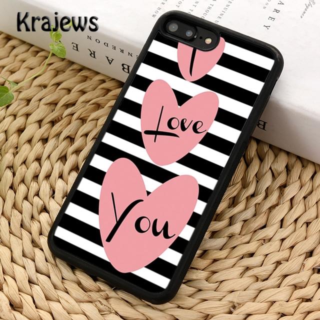 Krajews Black White Stripes Soft Phone Case Cover For iPhone 14 5 6s 7 8 Plus X XR XS 11 12 13 Pro Max Samsung S21 S22ultra Plus