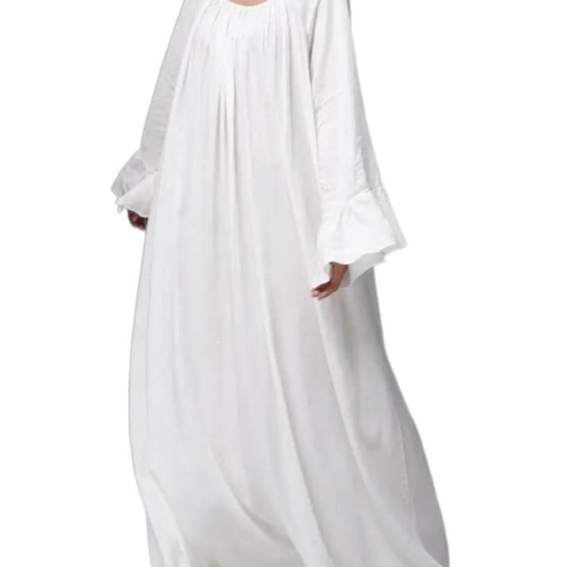 Autumn Hot Style Lazy Style Long Robe Women's Home Wear Casual Comfortable Solid Color Loose Dress