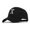 International Letter X Embroidered Cotton Baseball Cap - Trendy, Cool, Versatile & Breathable for Autumn/Winter