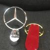 XAOJZ1 For Mercedes Benz Badge for Car Hood Front Chrome Logo Star Sticker Bottom Universal Emblem Bonnet Hood Marking for Benz