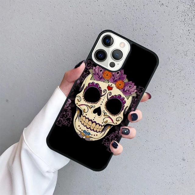Mexcian sugar skull Phone Case Cover For iPhone 17 Air 15 16 14 13 12 Pro Max 11 Pro Max Plus Coque Shell