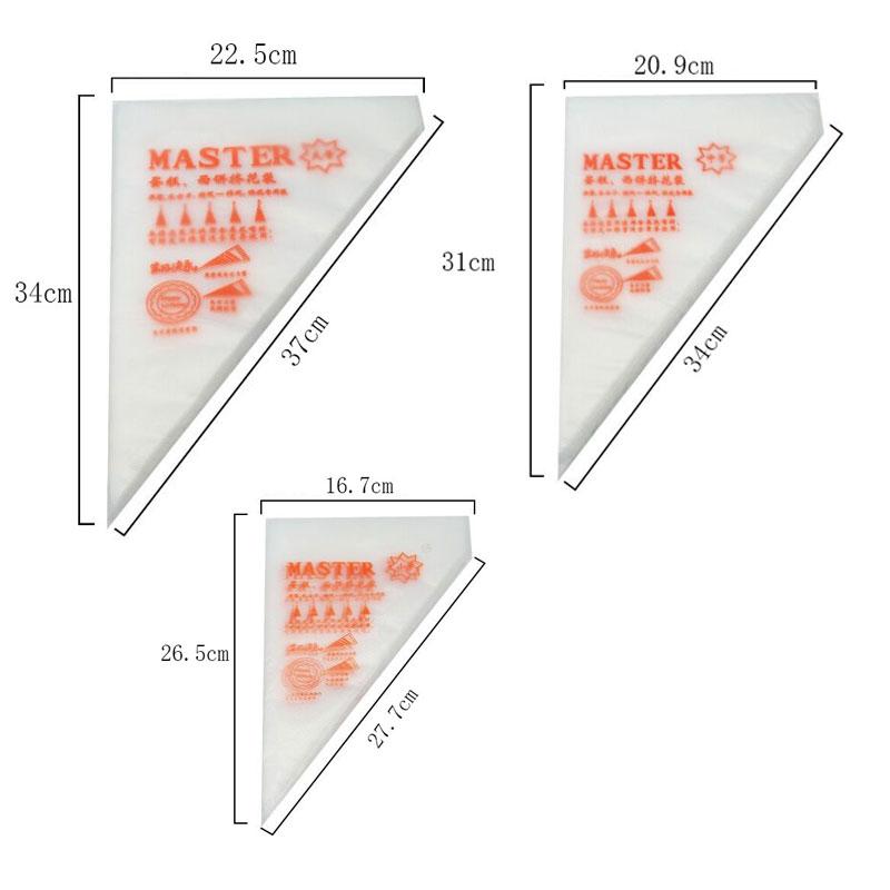 Verdickte Schöne Spritzbeutel Kunststoff Kuchen Spritzbeutel Groß Mittel Klein Papierbecher Kuchen Papierbleche Sahne Extrusion Backwerkzeuge