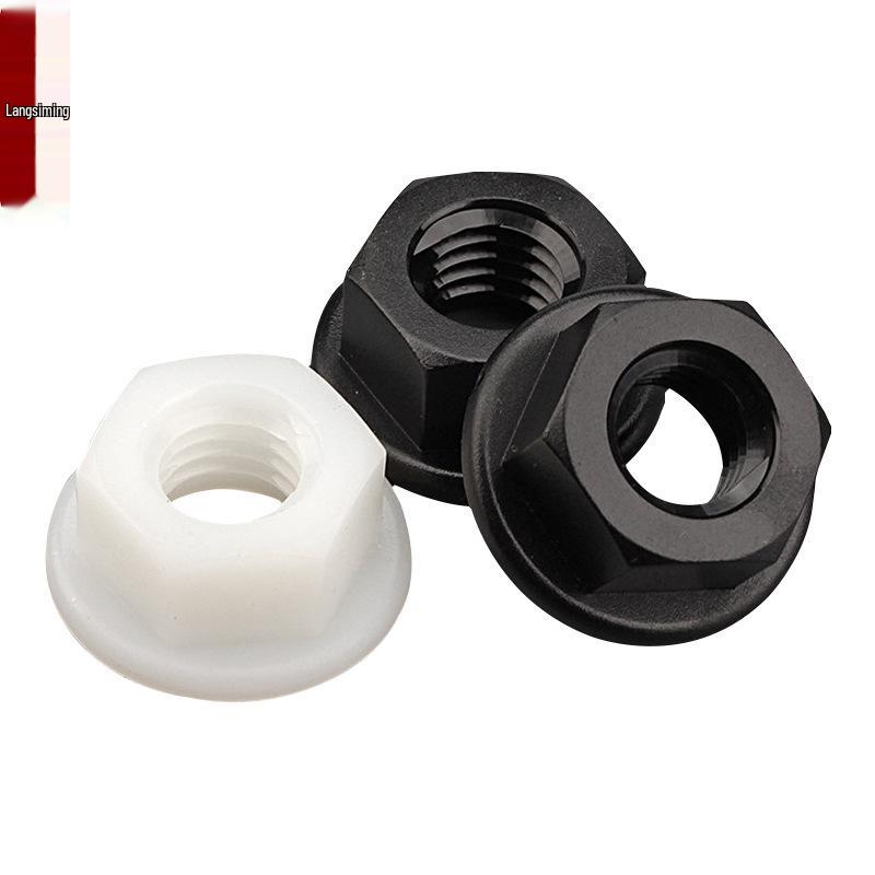Nylon Hex Flange Nut with Washer, Insulation, Anti-Loosening Adhesive (M3-M12)