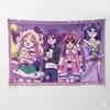Anime Style Magic Pets Wall Tapestry Winter Theme Aesthetic Room Decor Cute Girl Manga Art Hanging Blanket for Bedroom Dormitory
