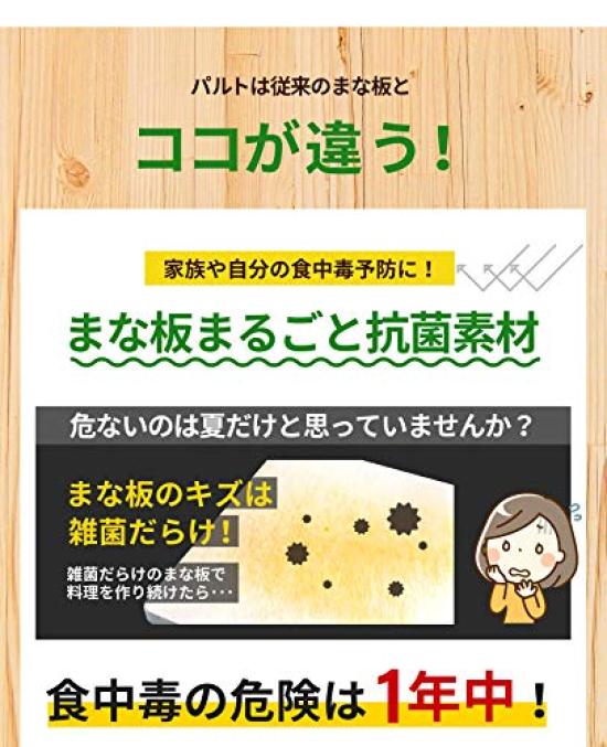 Antibacterial Cutting Board Palt Round M Size In Mark Poisoning Honpo Antibacterial Properties Are Because Antibacterial Material Is Mixed Used by