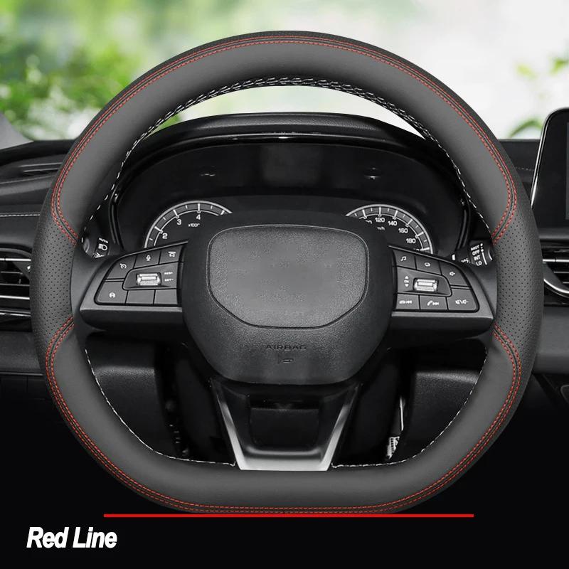 High Quality Leather Braid on Car Steering Wheel Cover for Changan Chana UNIK UNI-V CS55 Plus CS75plus CS75 Wrap Protector