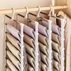 Multi-Tier Pants Hanger Multifunctional Stainless Steel Pants Rack Non-Slip Pants Storage Rack Space Saving Closet Organizer