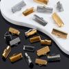 50pcs 20pcs Stainless Steel Crimp Clips Foldover Toothed Clasps DIY Necklace Bracelet Fastener Caps Jewelry Making Accessories