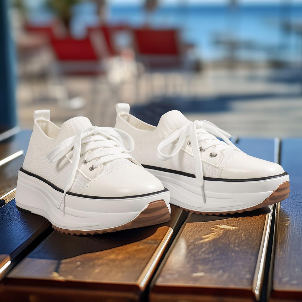 European and American New Fashionable Vulcanized Shoes Casual Canvas Shoes Rocking Sole Single Shoes