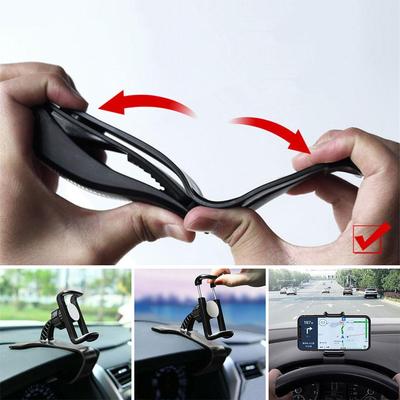 Car Dashboard Clip Mount Phone Holder Stand Universal Cell Phone GPS Support Clip Bracket Rotatable For IPhone D5K1
