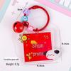 Irregular Shape Text Blessing Acrylic Keychain - New Year Gift & Bag Pendant