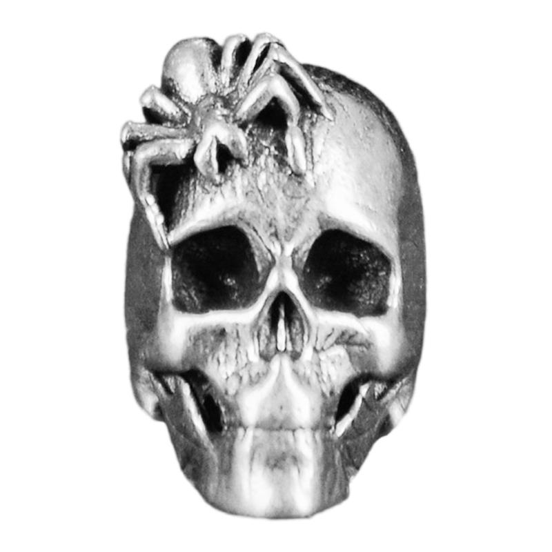 Gothic Skull Spiders Swords Pendant Ideal for Paracord and Necklaces Craft Projects Paracord Bead Cultural Crafts