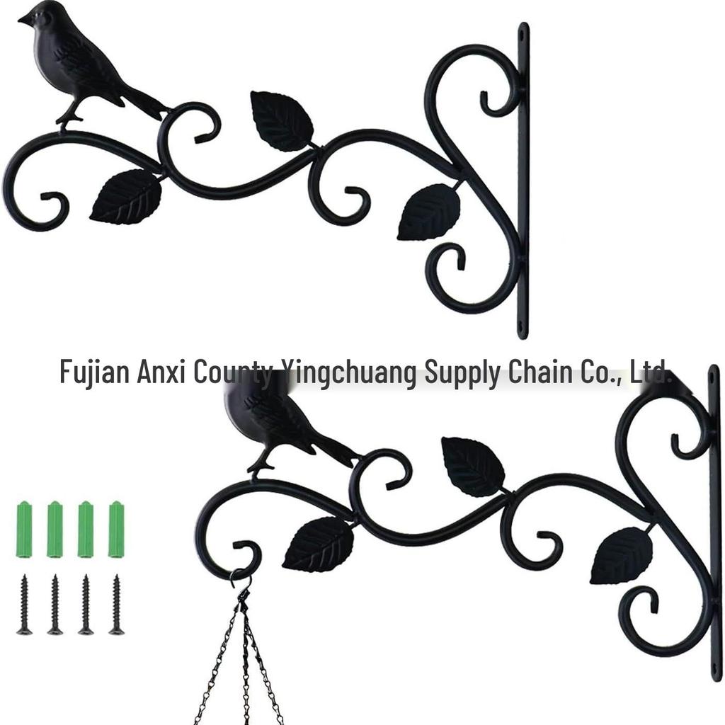 Wandmontierter Eisen-Blumenkorb im europäischen Stil für Wohnzimmer- und Balkondekoration