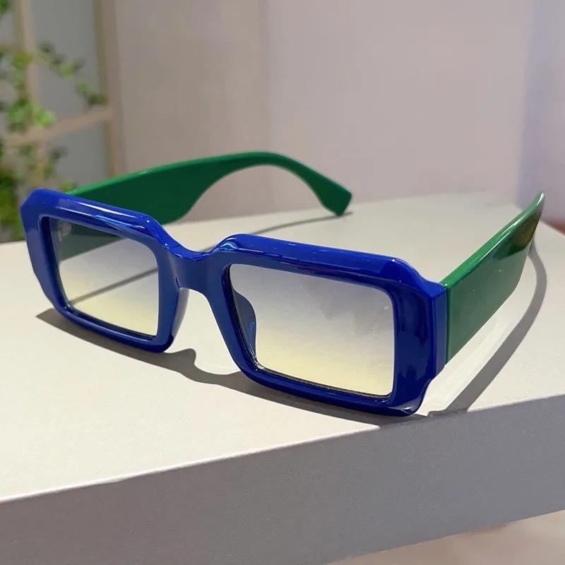 Vintage Rectangle Sunglasses Fashion Square Candy Color Shades UV400 Protection Trendy Retro Women Eyewear