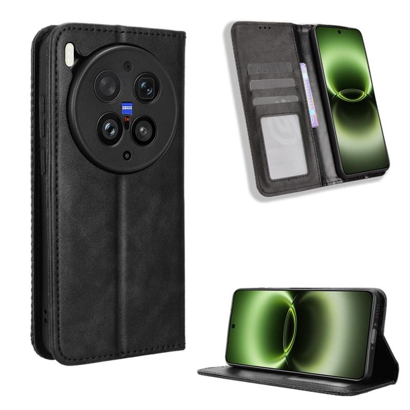Para Vivo X300 Ultra Funda de Cuero tipo Flip Skin Soporte de Cartera con Adsorción Magnética Cubierta Para Bolsos de Teléfono Vivo X300 Ultra
