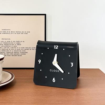 Yousheng Minimalistické stolní hodiny Kreativní závěsné nárazuvzdorné Snadno použitelné Bateriově napájené Hodiny na noční stolek