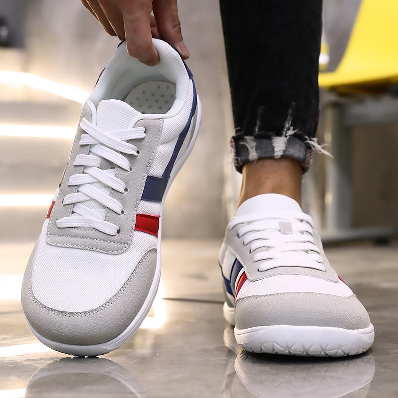 Fashion Tenis De Hombre Wide Toe Box Barefoot Shoes Minimalist Breathable Comfortable Outdoor Walking Shoe Sports Casual Blue Shoes 2025