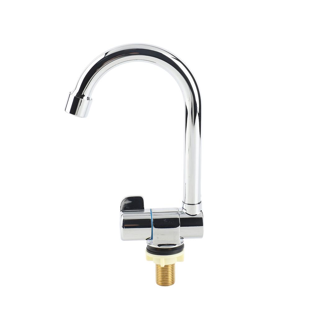 Rotating RV Faucet Deck Wall Mounted Kitchen Faucet for Recrtional Vehicle Motorhome Travel Trailer