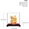 Majestic Wealth Gathering Dragon Figurine, Premium Sandblasted Metallic Sandy Finish, Classic Oriental Feng Shui Art Style Decor, Prosperity