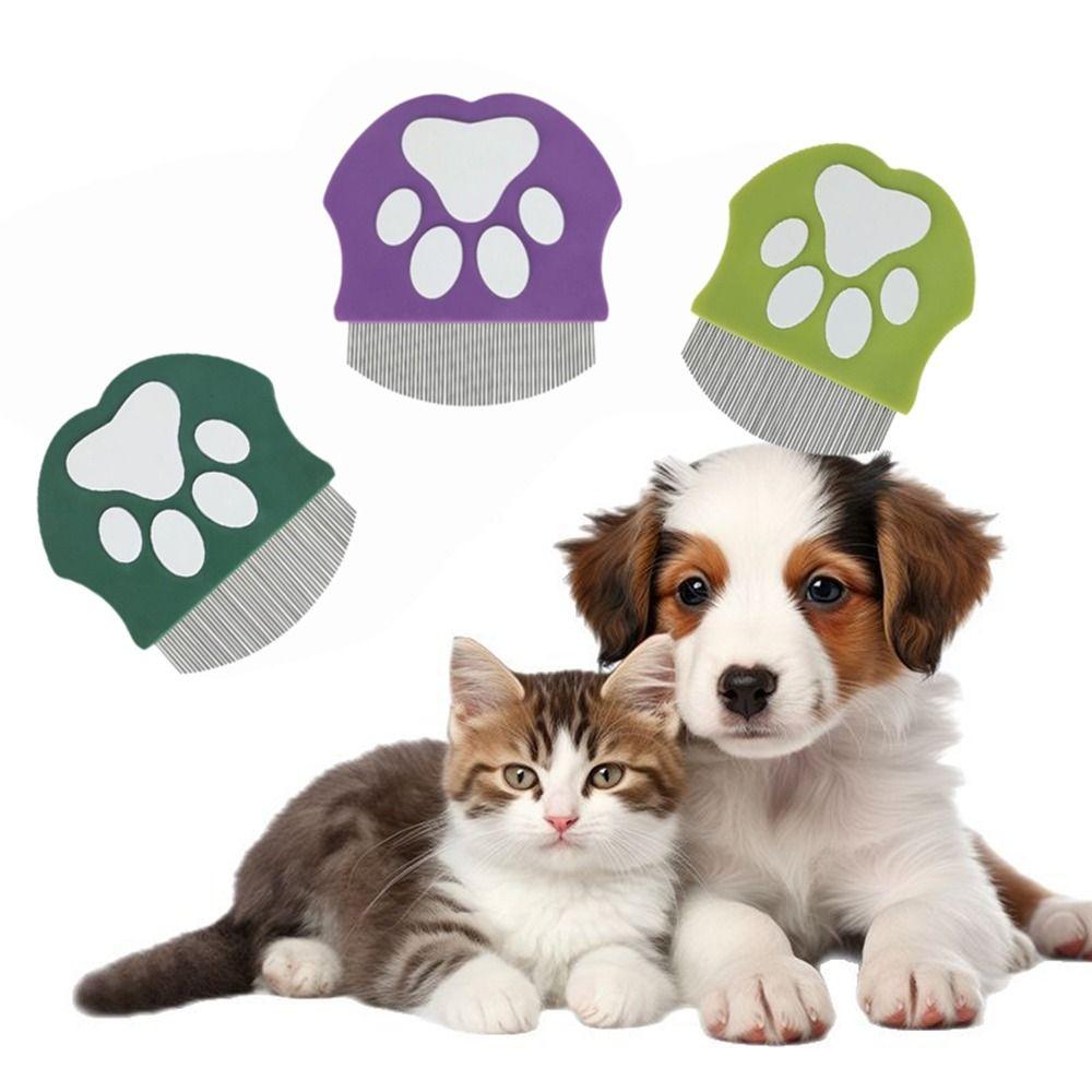 Handheld Pet Grooming Comb Curved Cats Massage Comb Pet Detangling Brush  Remove Short Hair