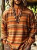 European and American Men's Plus Size V-neck Long-sleeved Shirt, Comfortable and Skin-friendly