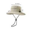 Summer Outdoor Mountaineering with Compass Fisherman Hat Waterproof Quick-Drying Foldable Men's Sunshade Sunscreen Hat