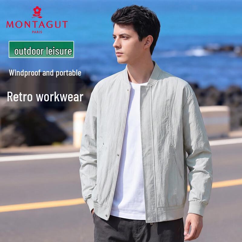 MONTAGUT Men s Windproof Casual Bomber Jacket XL