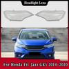 For Honda Fit Jazz GK5 2014 2015 2016 2017 2018 2019 2020 Car Front Headlight Cover Lampshade Lampcover Caps Headlamp Shell