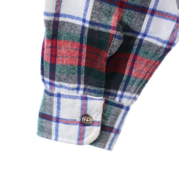 WOOLRICH 80s Vintage Made in USA check Long sleeve Flannel shirt Men's Used