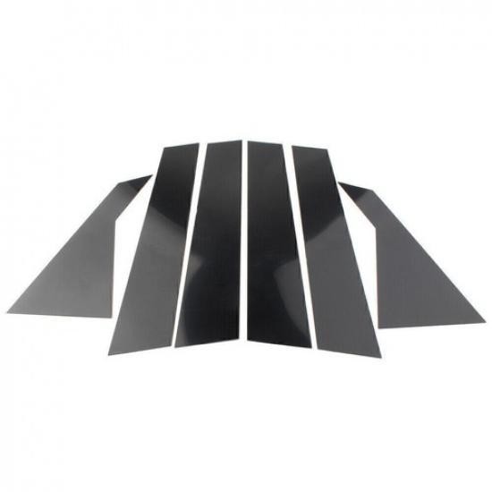 For Kia Forte -2024  Sedan 6pcS Set Black Pillar Posts Door Window Trim