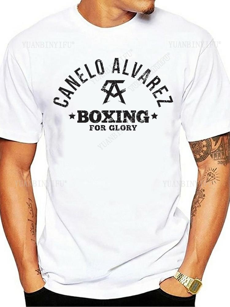 New Arrival  Classic Fashion Canelo Alvarez Boxinge Mexican Flag T-shirt  Casual  Short Sleeve O-neck Unisex Shirt Hot Product