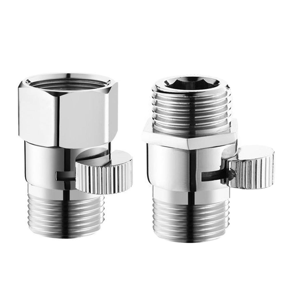 Convenient Shower Head Water Control Adjustable Brass Shower Head Shut Off Valves Smooth Operation for Hand Shower Arm